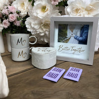 Wedding Wishes Gift Box - Options available Mr & Mrs, Mr & Mr, Mrs & Mrs - Cherish Home