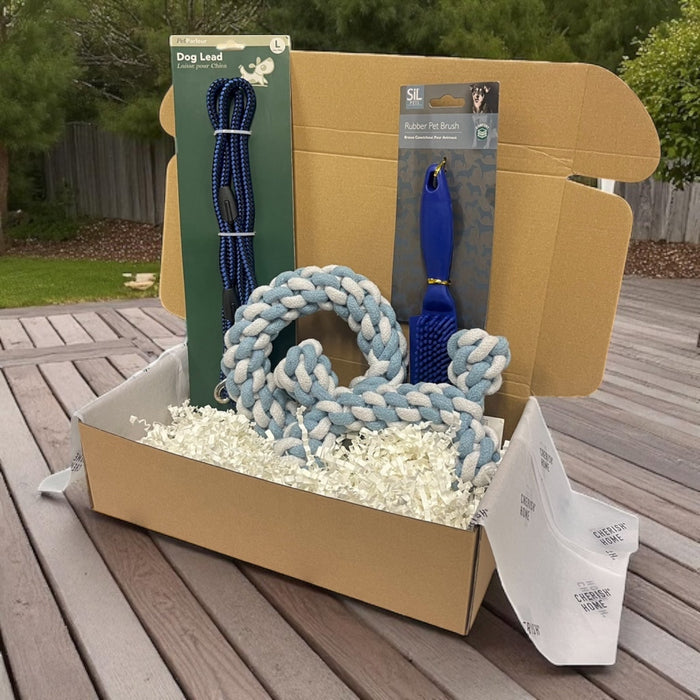 Welcome Home Puppy Kit Blue or Pink Puppy Toys and Accessories - Cherish Home