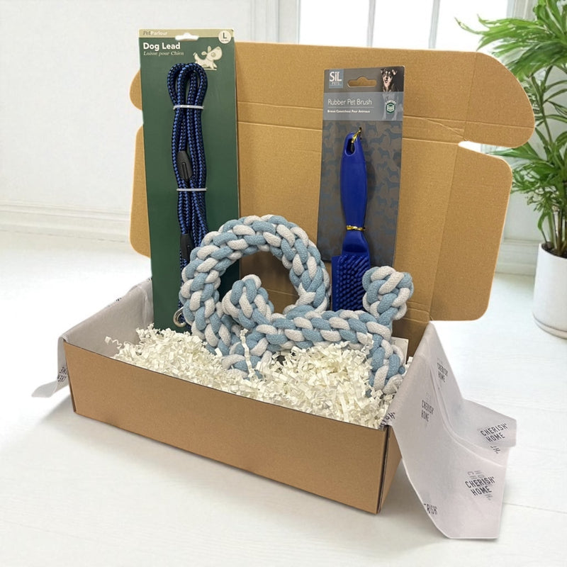 Welcome Home Puppy Kit Blue or Pink Puppy Toys and Accessories - Cherish Home