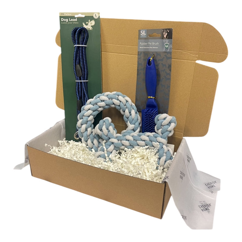 Welcome Home Puppy Kit Blue or Pink Puppy Toys and Accessories - Cherish Home