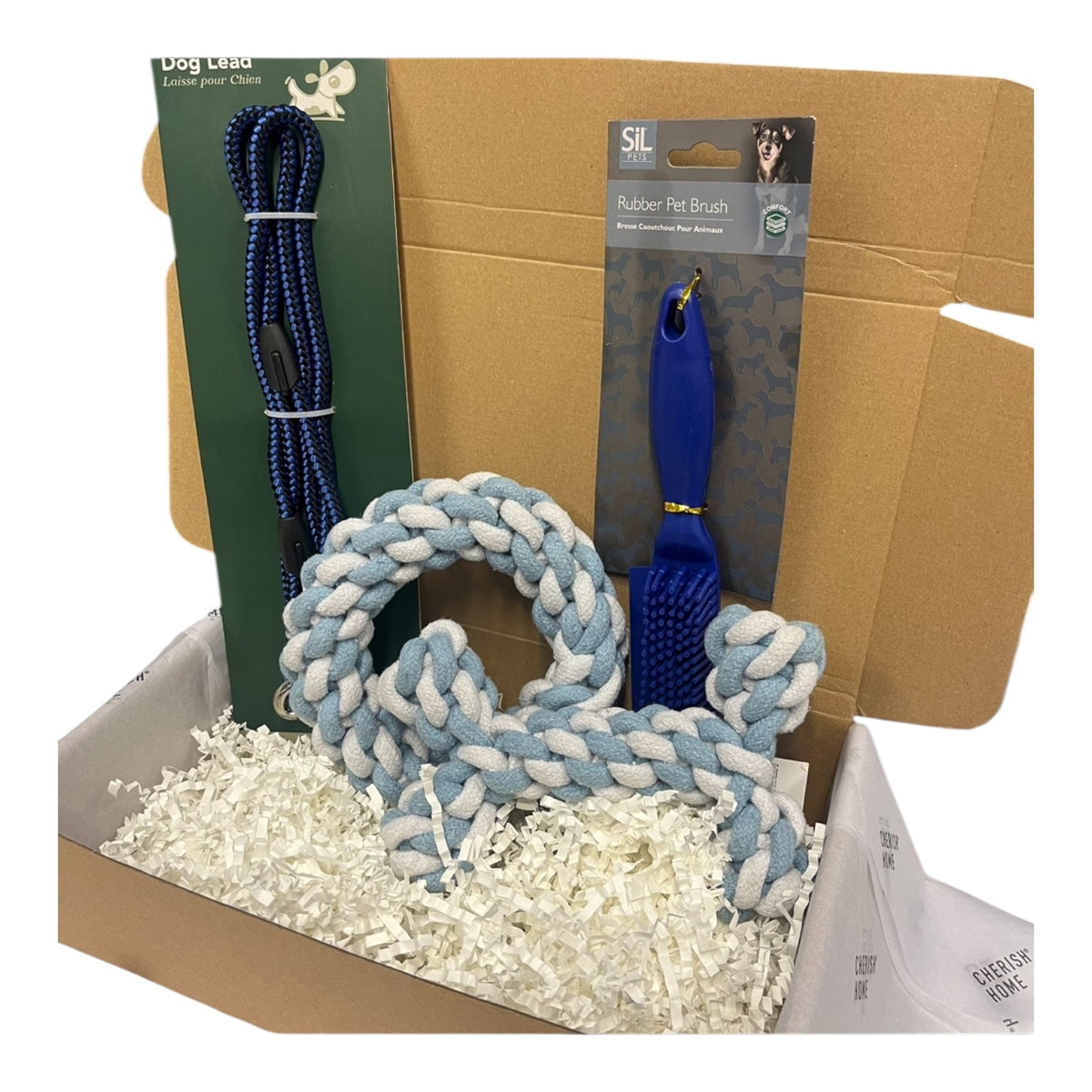 Welcome Home Puppy Kit Blue or Pink Puppy Toys and Accessories - Cherish Home