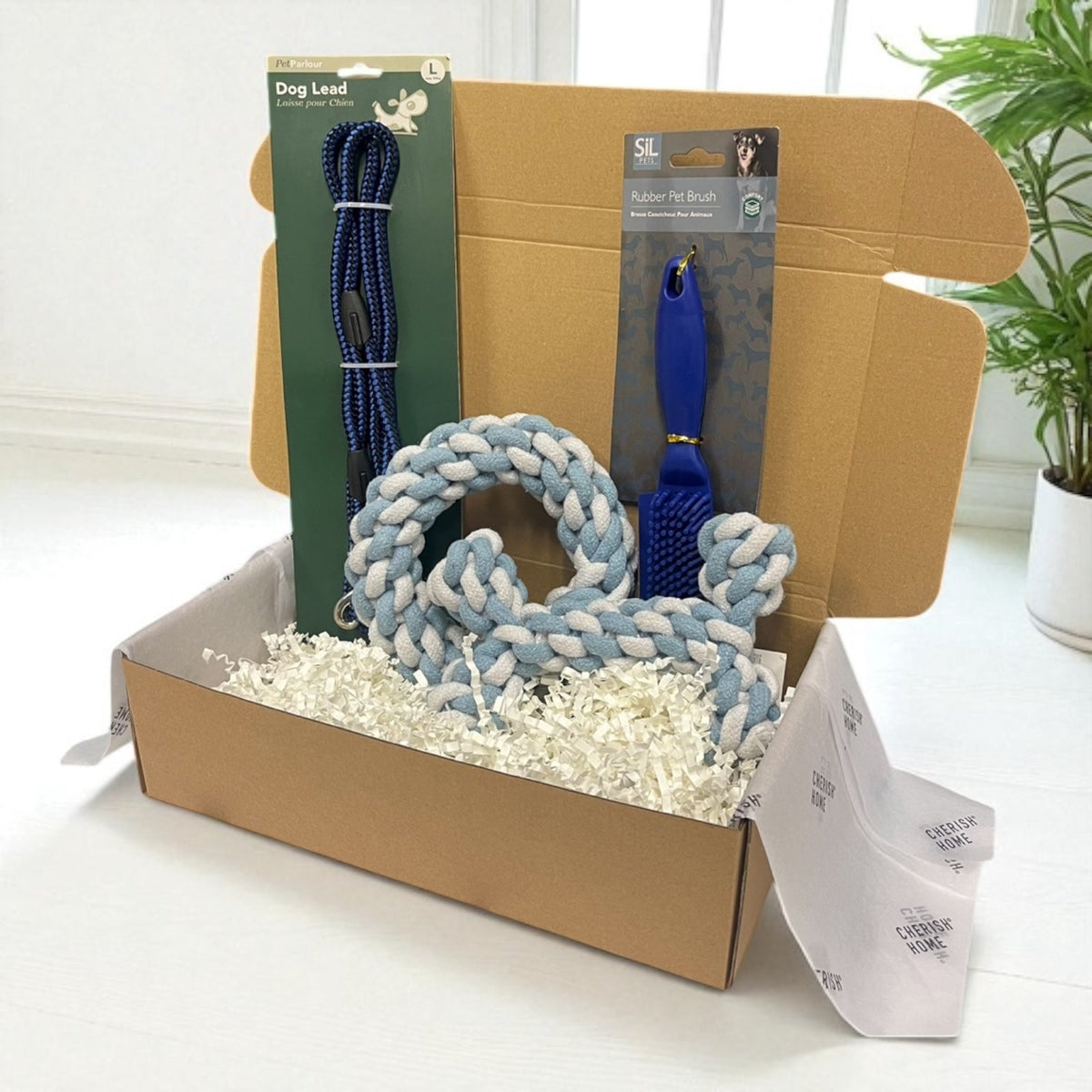 Welcome Home Puppy Kit Blue or Pink Puppy Toys and Accessories - Cherish Home