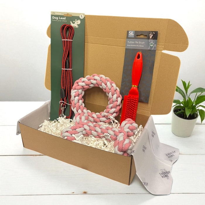Welcome Home Puppy Kit Blue or Pink Puppy Toys and Accessories - Cherish Home