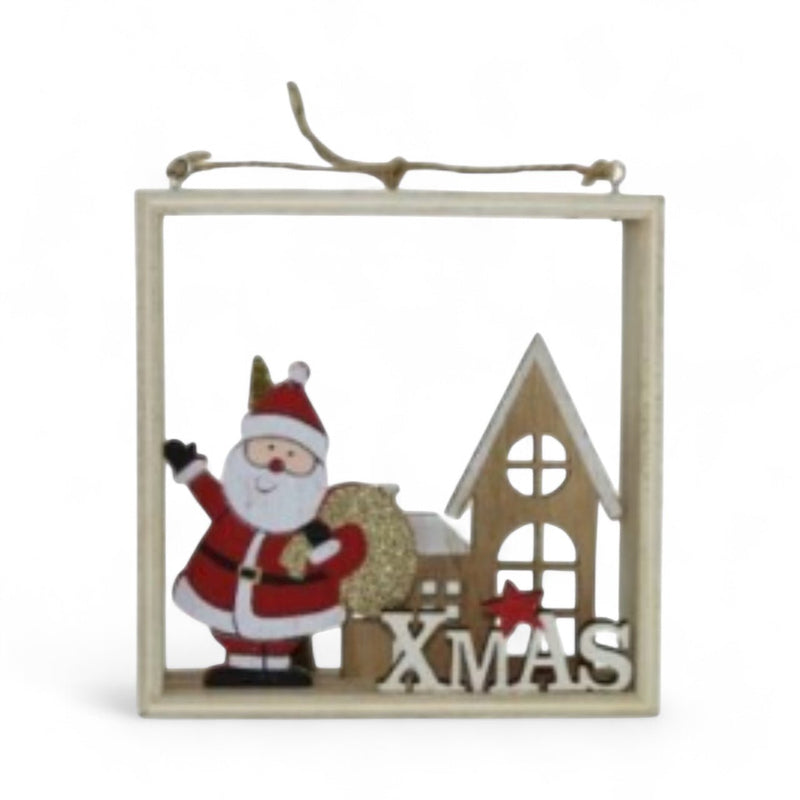Whimsical Rustic Father Christmas Table Decoration (14cm) - Cherish Home