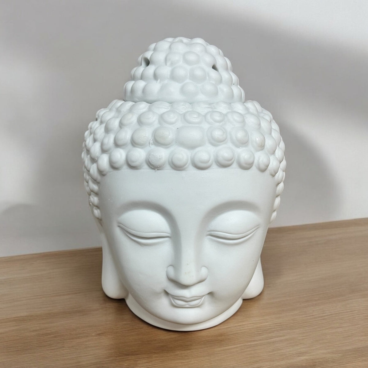 White Buddha Head Oil Burner - Cherish Home