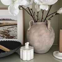 White Rabbit Ribbed Trinket Pot With Lid 12cm - Cherish Home