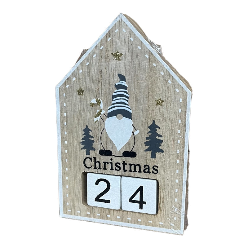 Wooden Christmas Countdown Block 15cm - Cherish Home