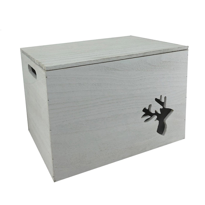Wooden Christmas Reindeer Storage Box - Cherish Home