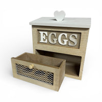 Wooden Egg House Distressed Shabby Chic White - Cherish Home