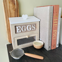 Wooden Egg House Distressed Shabby Chic White - Cherish Home