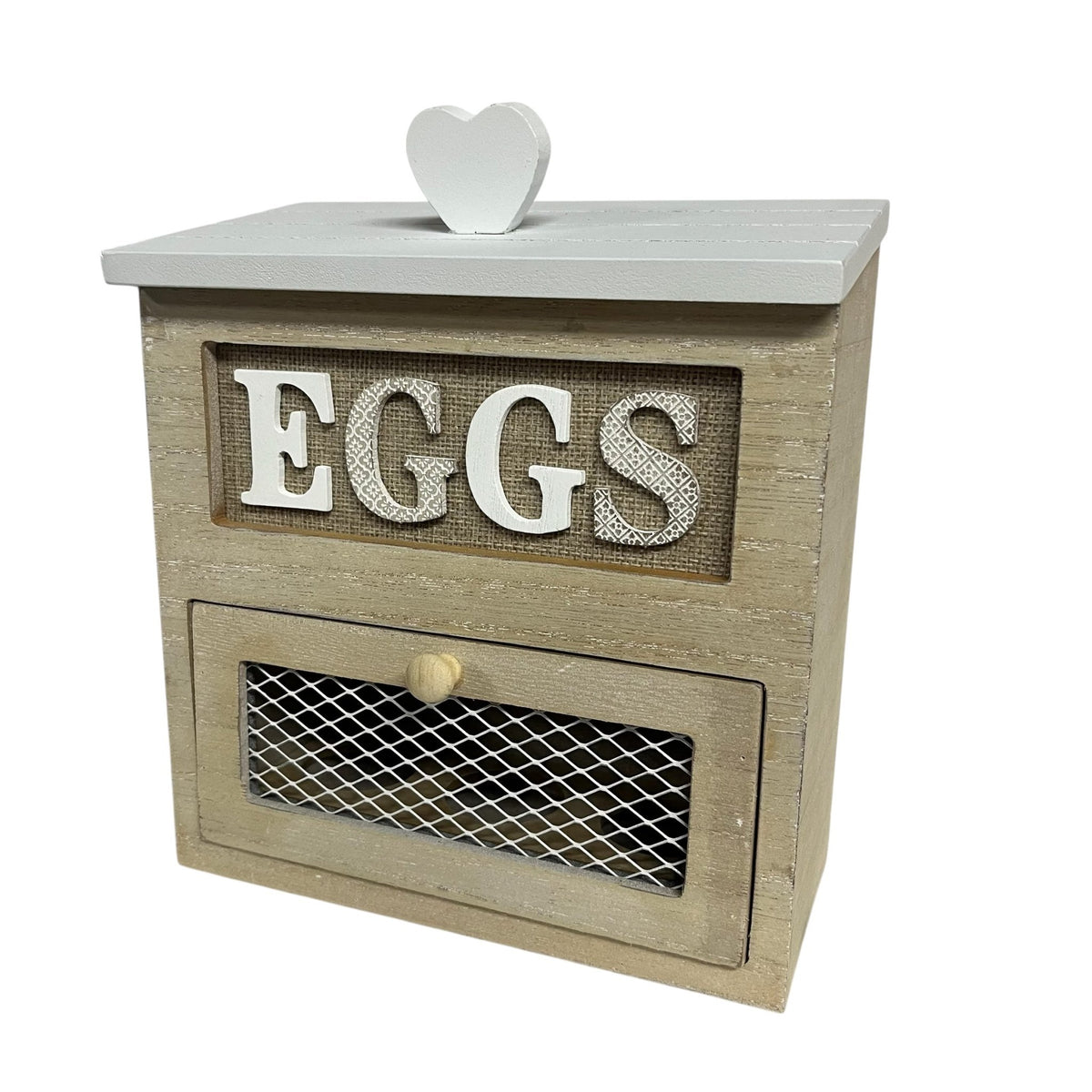 Wooden Egg House Distressed Shabby Chic White - Cherish Home