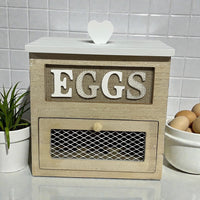 Wooden Egg House Distressed Shabby Chic White - Cherish Home