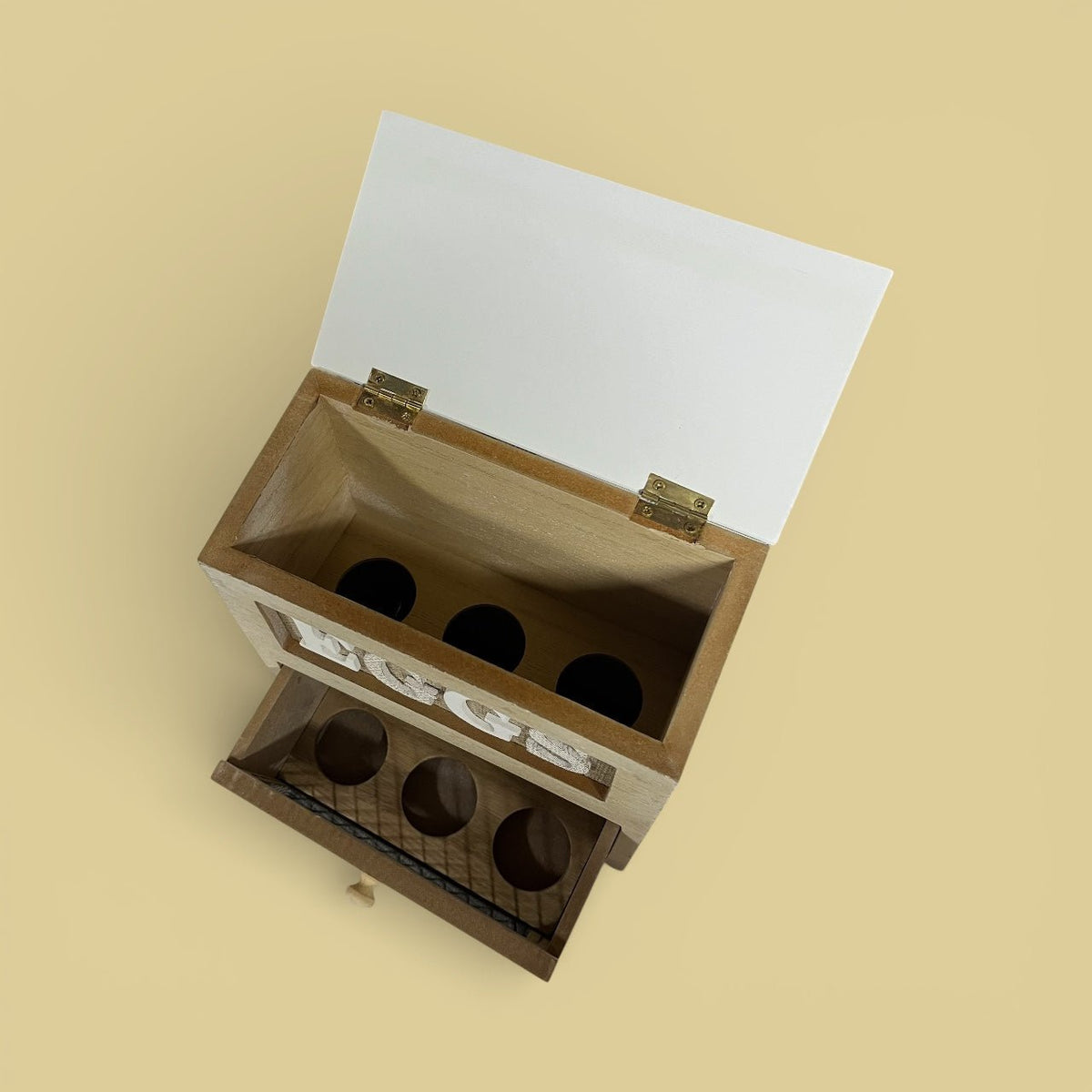 Wooden Egg House Distressed Shabby Chic White - Cherish Home