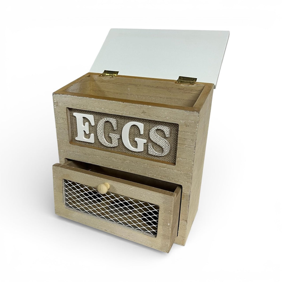 Wooden Egg House Distressed Shabby Chic White - Cherish Home