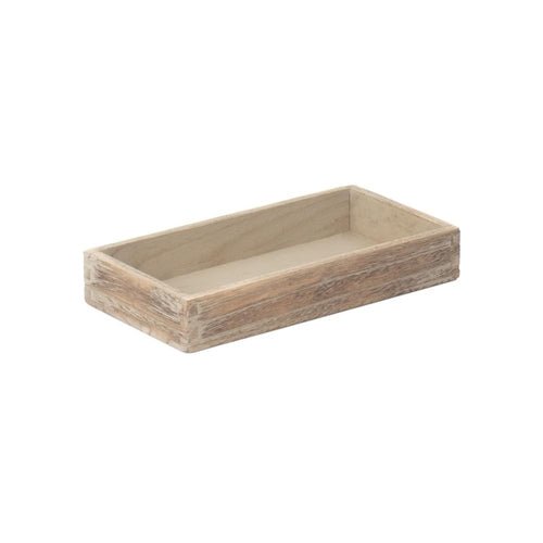 Wooden Plinth Tray for Home Decor Shallow Decorative Display Tray - Cherish Home
