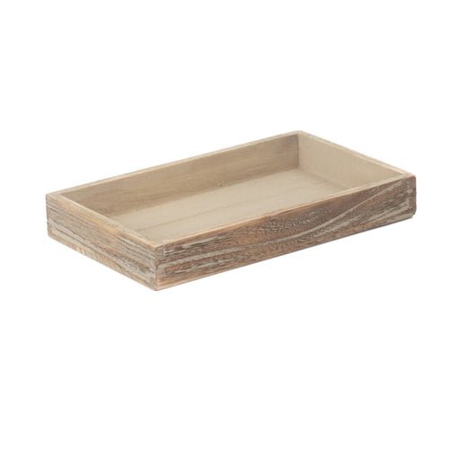 Wooden Plinth Tray for Home Decor Shallow Decorative Display Tray - Cherish Home