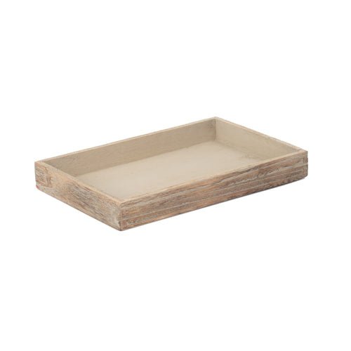 Wooden Plinth Tray for Home Decor Shallow Decorative Display Tray - Cherish Home