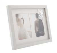 "Yours & Mine" Mugs Gift Set with "Here's To Love" Pebble Plaque and Romantic Heart Frame - Cherish Home