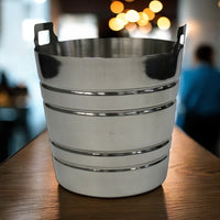 Zodiac 4.5Litre Champagne Bucket Stainless Steel Large Ice Bucket Wine Champagne - Cherish Home