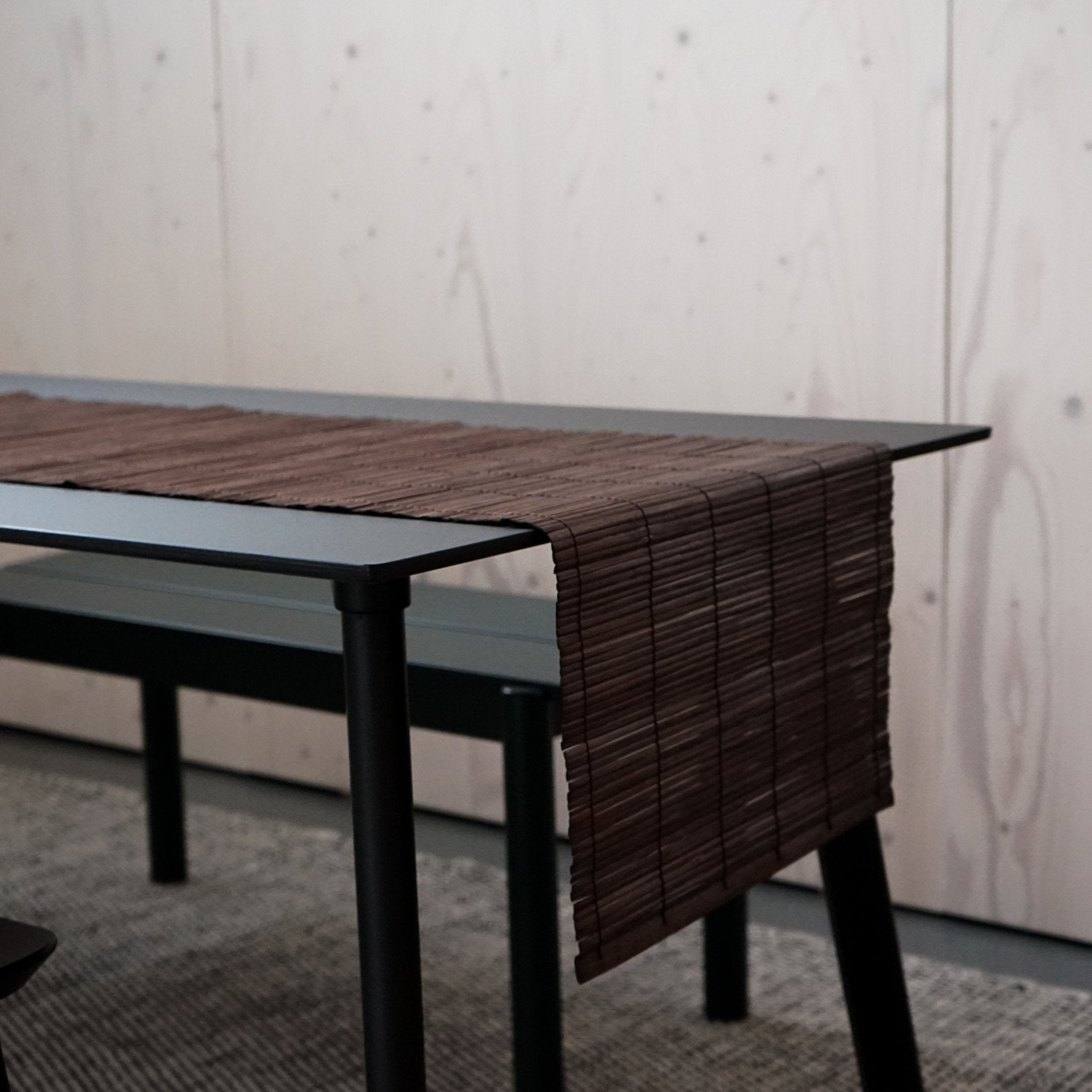 Black store bamboo table