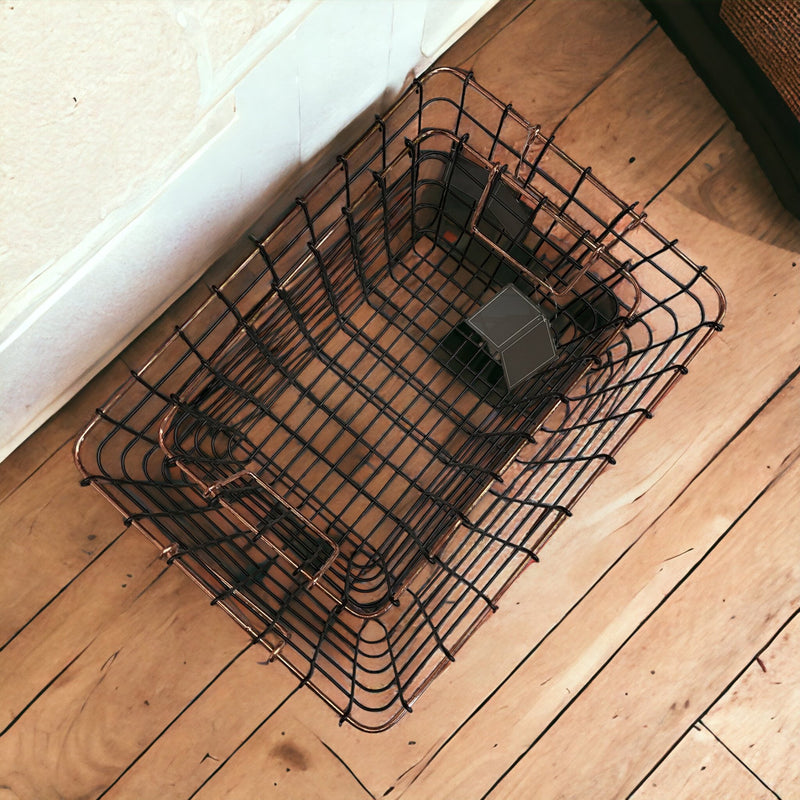 Black & Copper Style Rectangular Baskets - Cherish Home