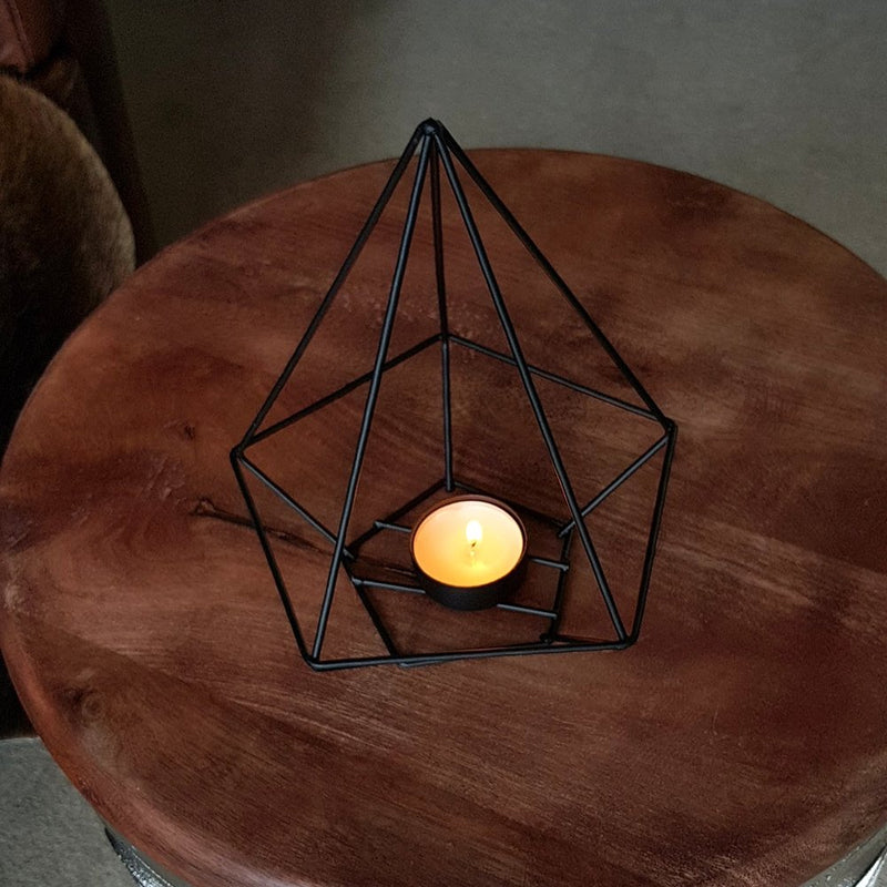 Geometric Pointed Tea Light Holder