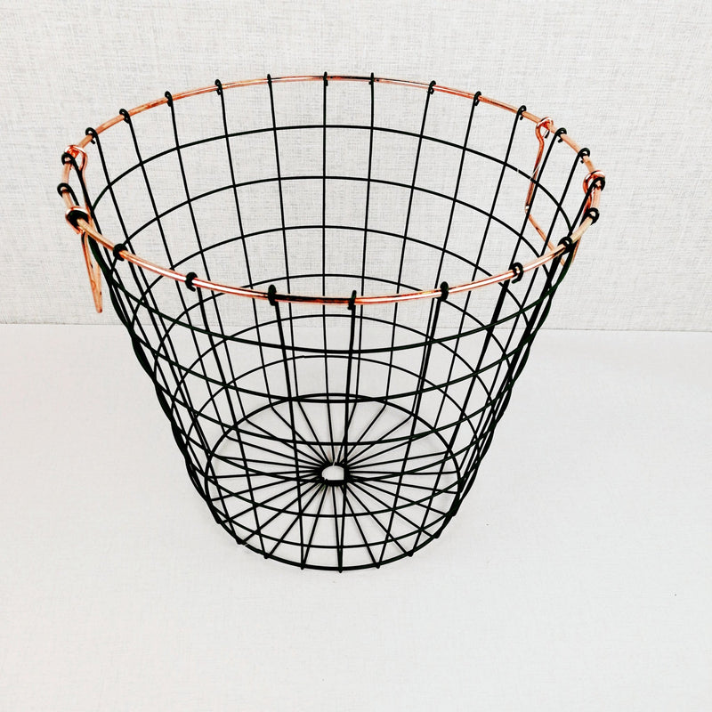 Copper rim basket set