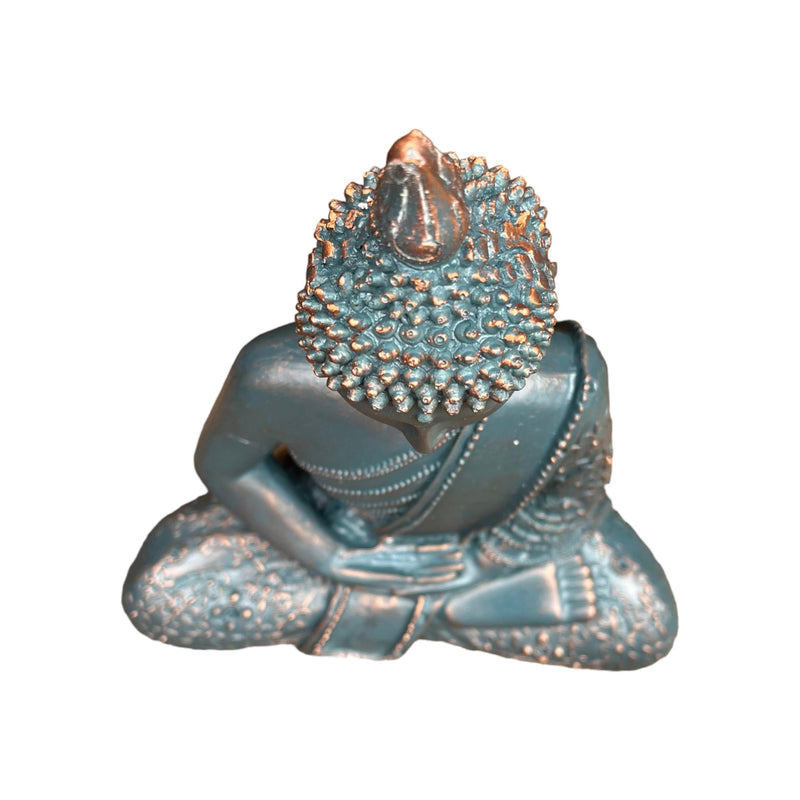 Blue and Copper Buddha Ornament - 26cm - Cherish Home