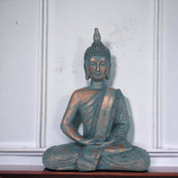 Blue and Copper Buddha Ornament - 26cm - Cherish Home