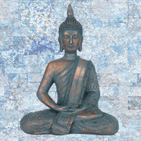 Blue and Copper Buddha Ornament - 26cm - Cherish Home