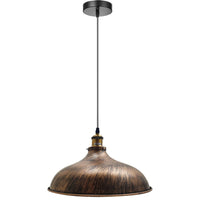 Brushed Copper Metal Adjustable Hanging Pendant Light - Cherish Home