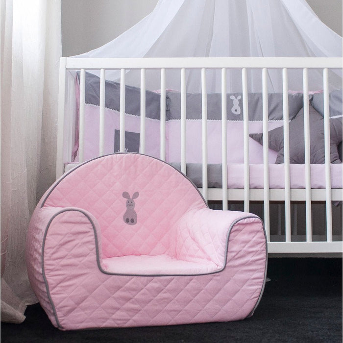 Children's Pink Nursery Armchair with Removable, Washable Cover - Cherish Home