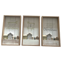 Christmas Decorative Hanging Sign - Set of 3 - Cherish Home