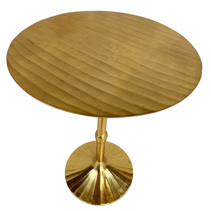 Clearance - Motus Gold Side Table - Cherish Home