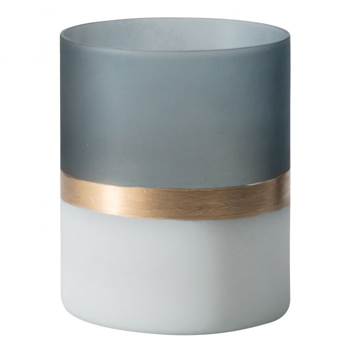 Contra Frosted Glass Votive Candle Holder on white background
