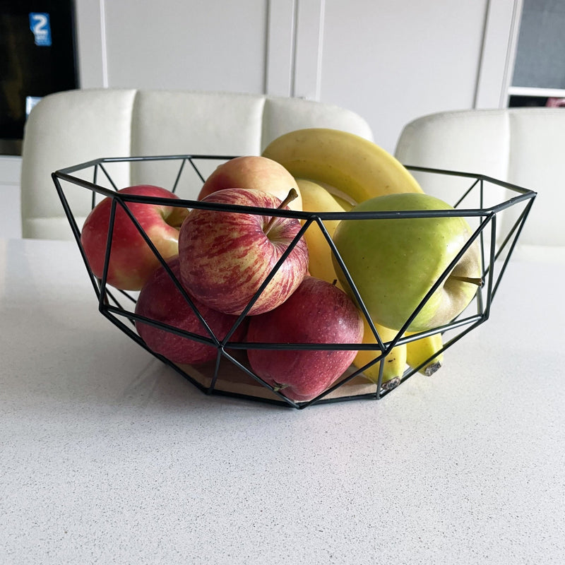 Copia Wire & Wood Fruit Bowl