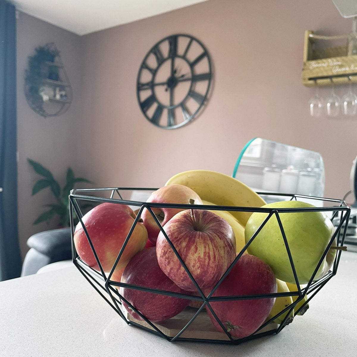 Copia Wire & Wood Fruit Bowl