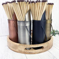 Cute Metal Match Stick Holder in four colours