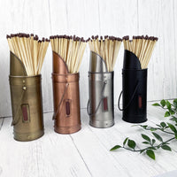 Cute Metal Match Stick Holder in four colours