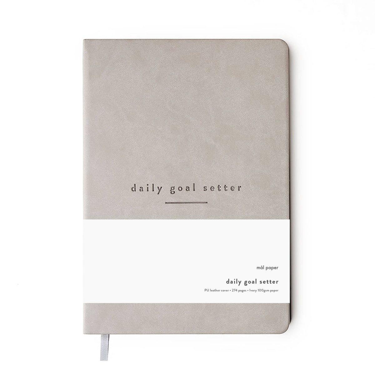 Daily Goal Setter Planner - Grey - Gratitude Productivity - Cherish Home
