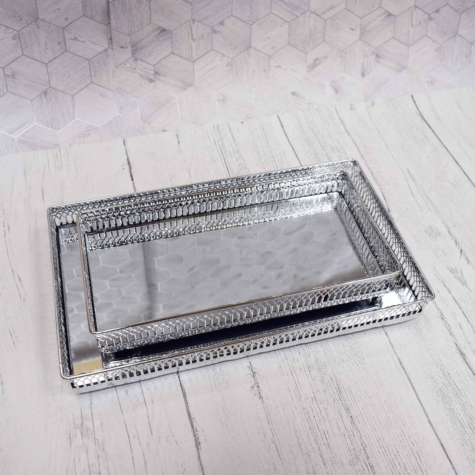 Silver on sale decorative trays