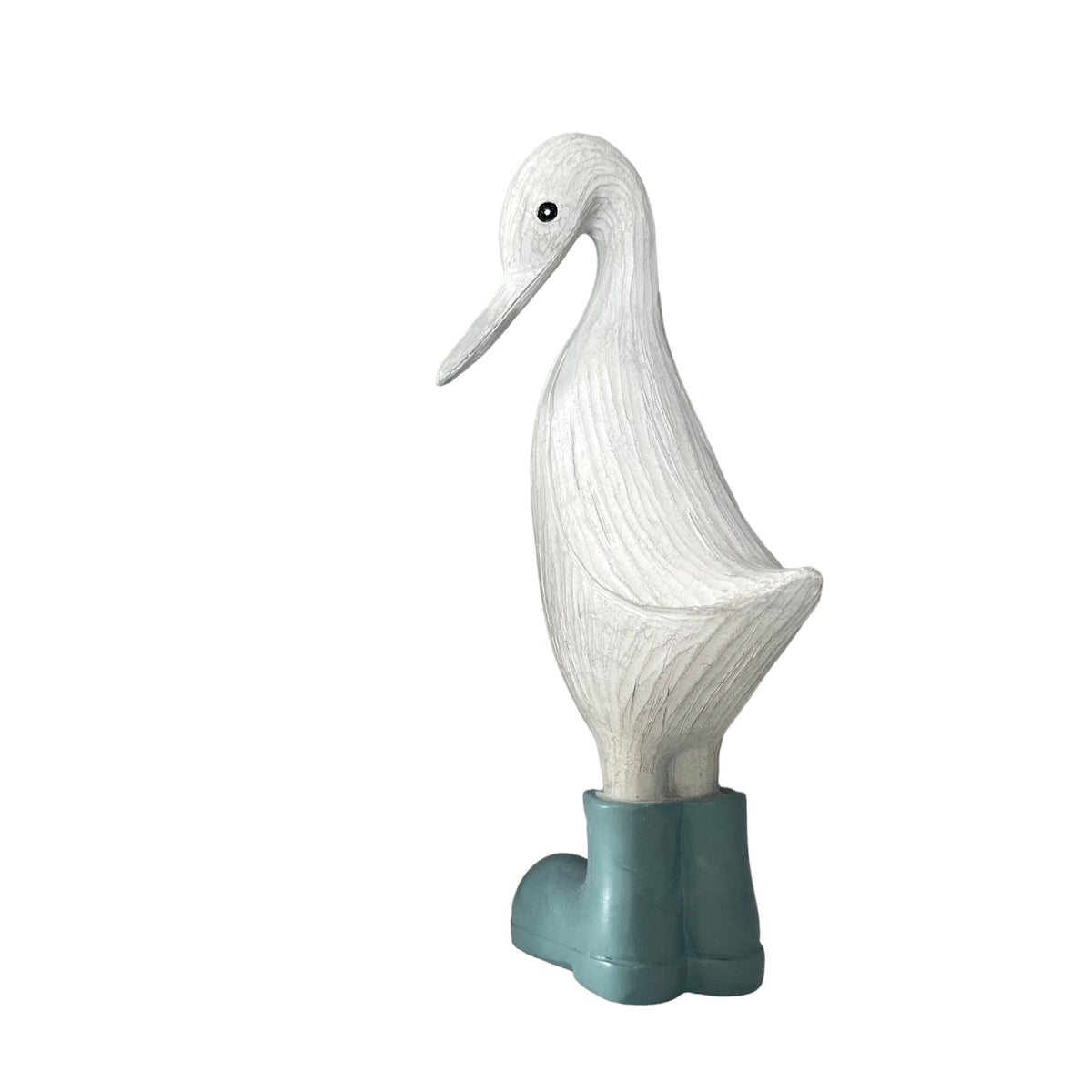 Denny & Deanna Duck White Ornaments in Blue Wellies - Cherish Home