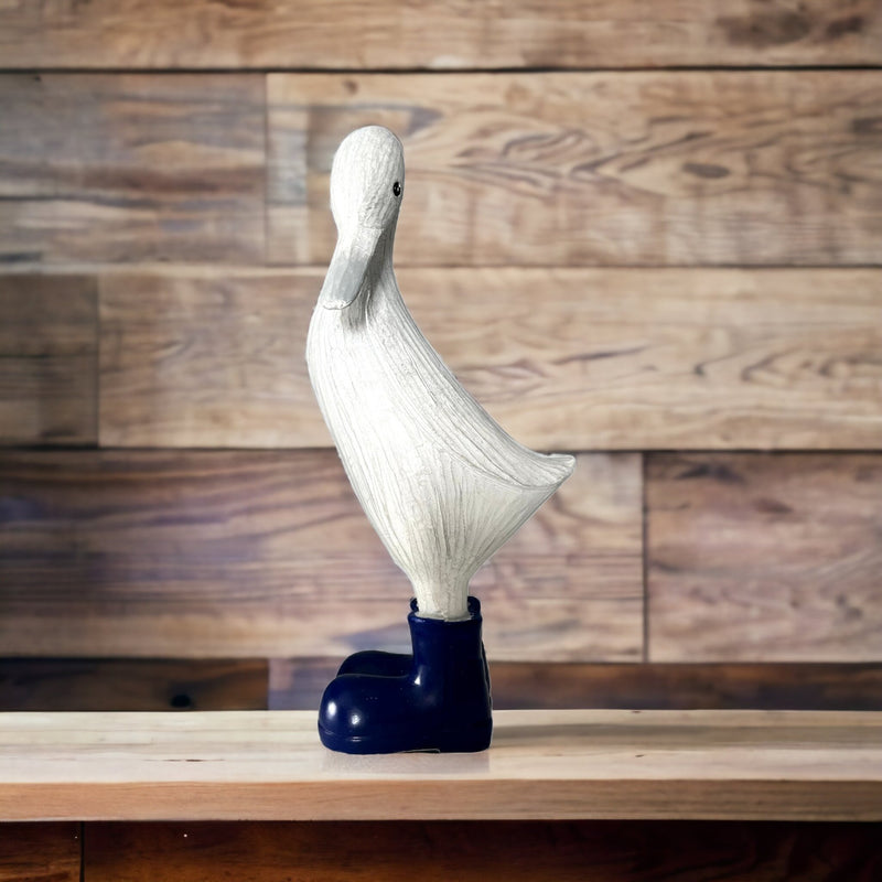 Duck in Navy Blue Wellies Ornament - Cherish Home