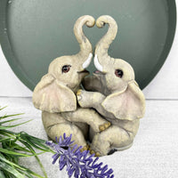 Elephant Couple Ornament - Cherish Home