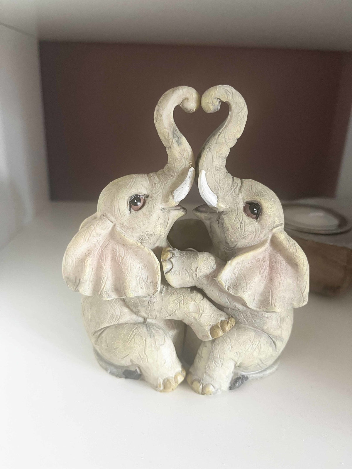 Elephant Couple Ornament - Cherish Home