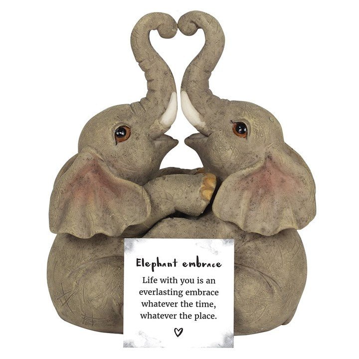 Elephant Couple Ornament - Cherish Home