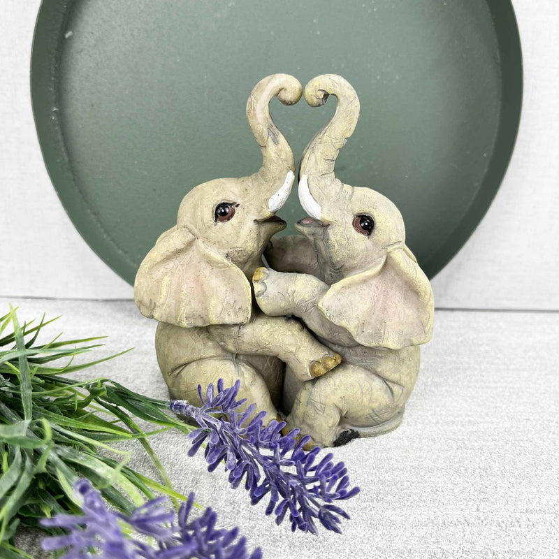 Elephant Couple Ornament - Cherish Home