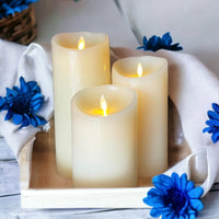 Flameless Vanilla-Scented Battery Candles - Real Wax - Cherish Home