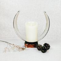 Ivory Colour Real Wax Flameless Vanilla-Scented Battery Candles