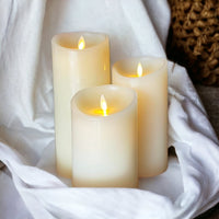 Flameless Vanilla-Scented Battery Candles - Real Wax - Cherish Home